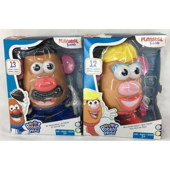 Mr. Potato Head & Mrs. Potato Head Classic Retro Toys Set / 2 NEW ORIGINAL BOXES - Picture 1 of 12